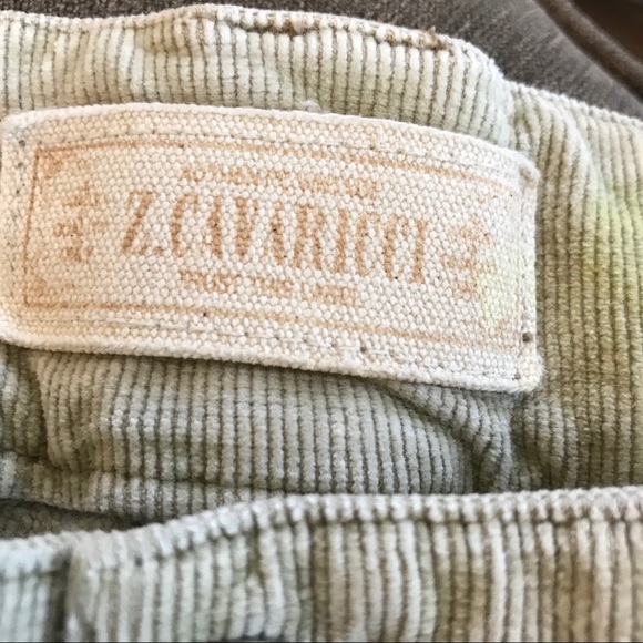 Vintage Boho Corduroy Jeans with Leather Trim - Picture 7 of 8